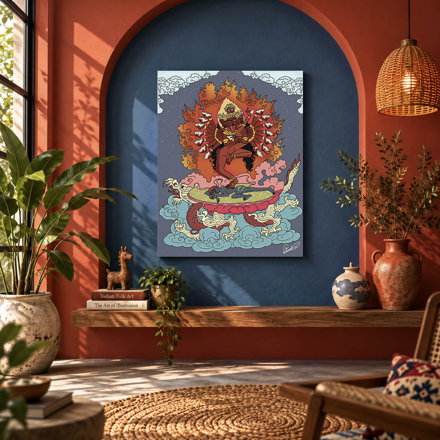 Kali in Thangka