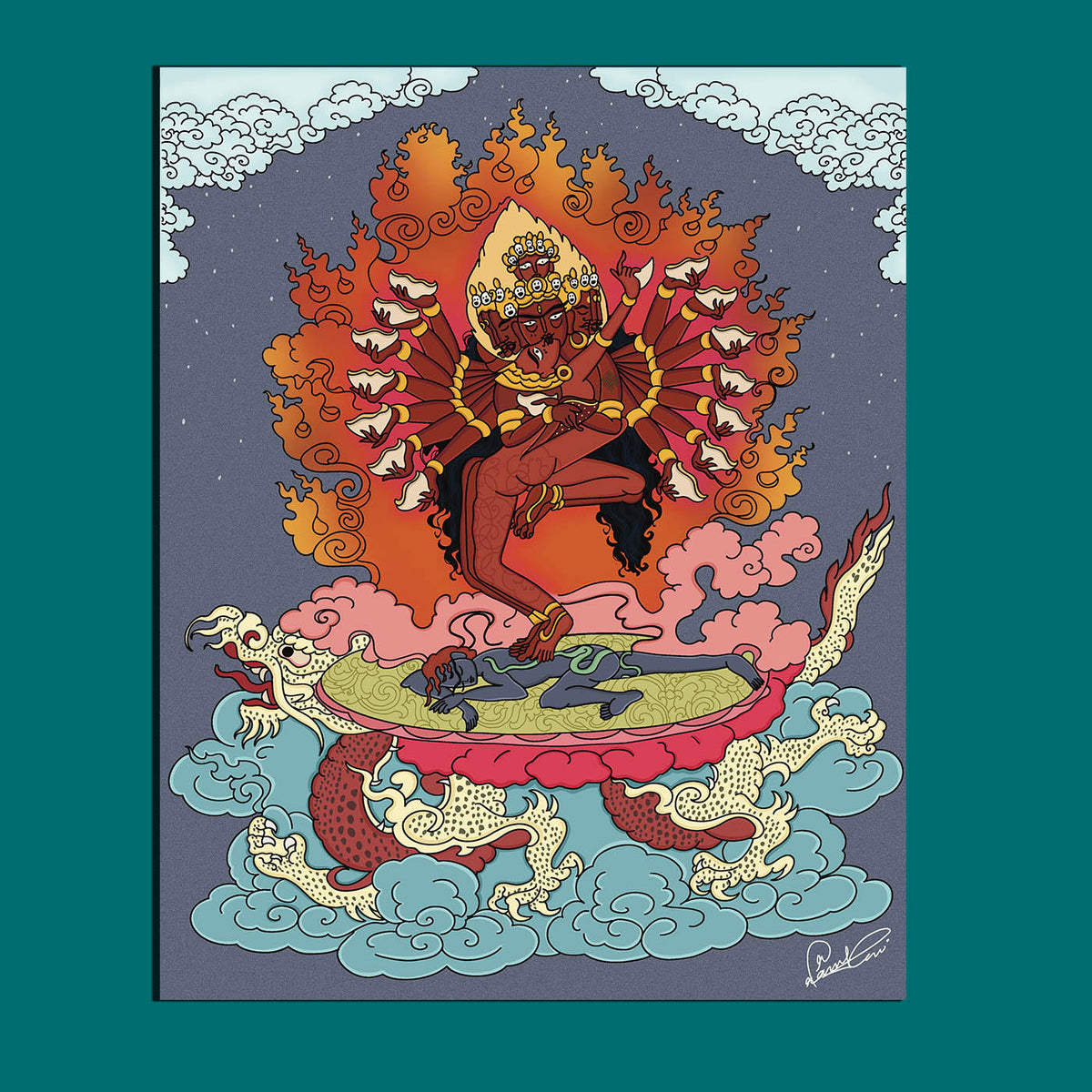 Kali in Thangka