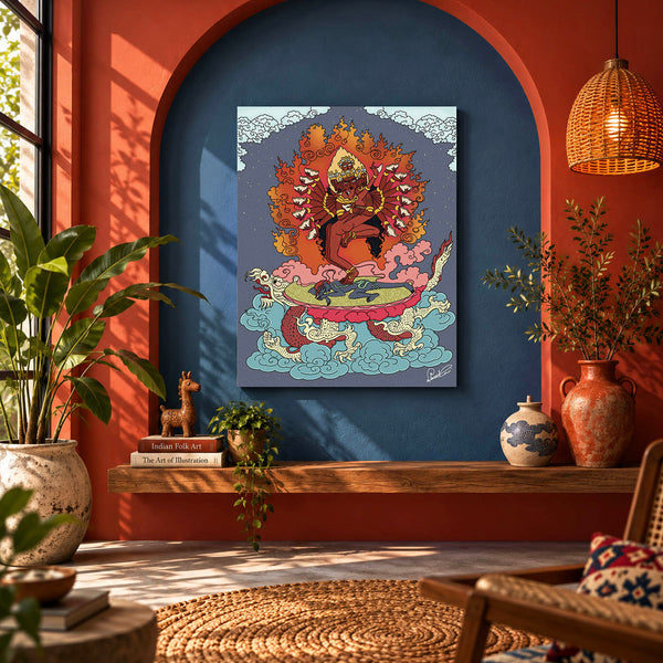 Kali in Thangka